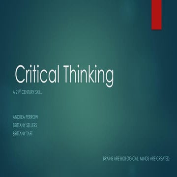 Critical thinking pp final
