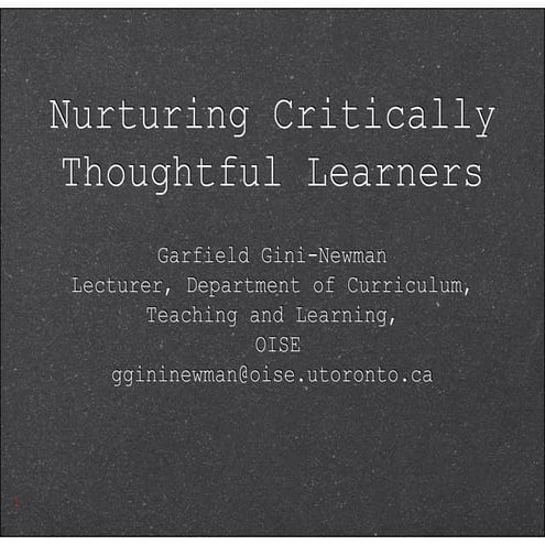 Critical thinking presentation