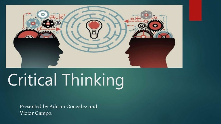 What is critical thinking ppt image