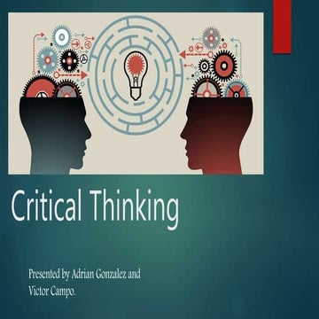 Critical thinking presentation