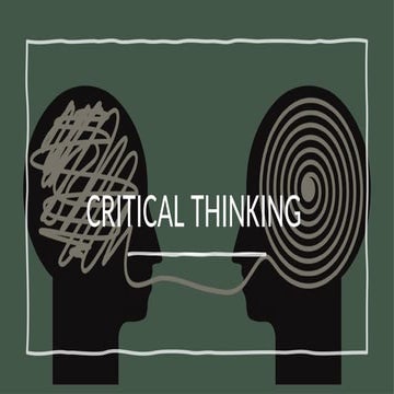 Critical thinking  & Problem solving tools