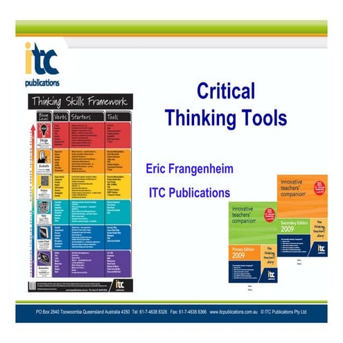 Critical Thinking Tools by Eric Frangenheim on Globaledtalk.com