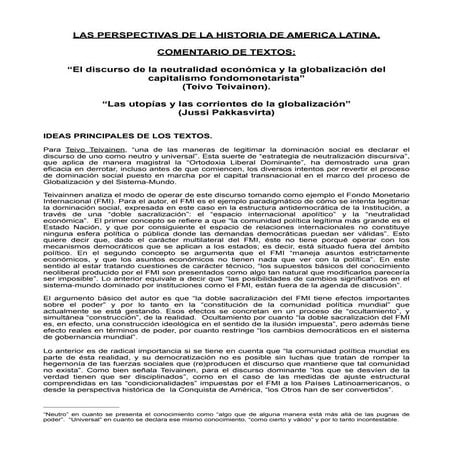CRITICAS AL DISCURSO DE LA ORTODOXIA LIBERAL DOMINANTE, por Francisco Tomás