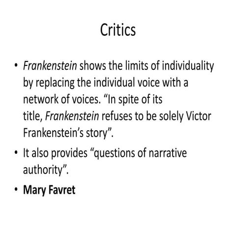 Critics   frankenstein