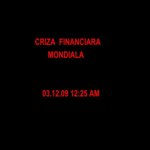 Criza financiara