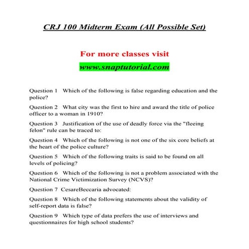 Crj 100 Success Begins / snaptutorial.com
