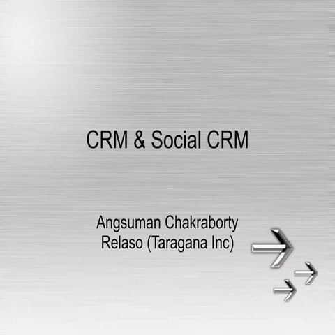 CRM and Social CRM