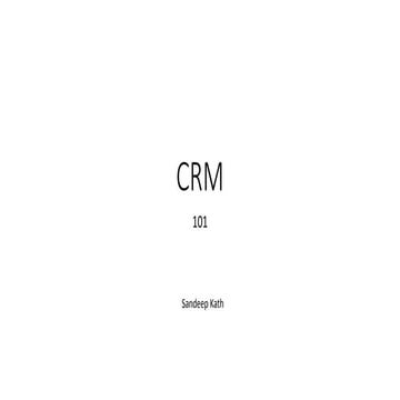 CRM 101