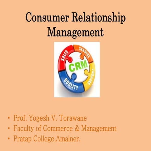 Consumer Relationship Management
