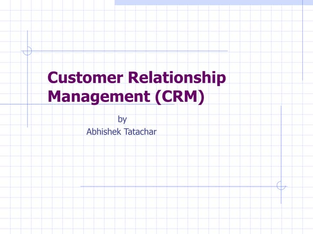 Crm  evolution- crm phases