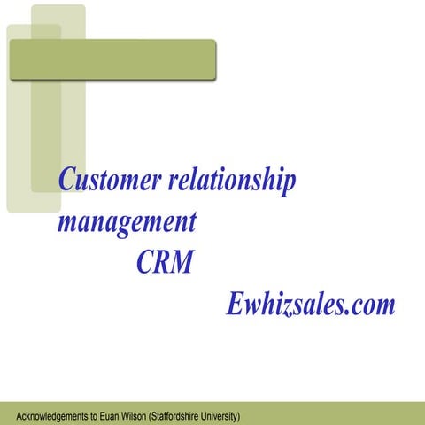 Use of CRM for Business Industry