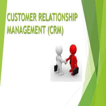 cusTOMER rELATIOBSHIP MANAGEMENT EMBA 2ND SEN
