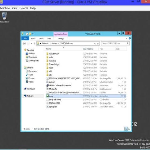 CRM 2015 - SQL Server 2012 kurulumu | PPTX