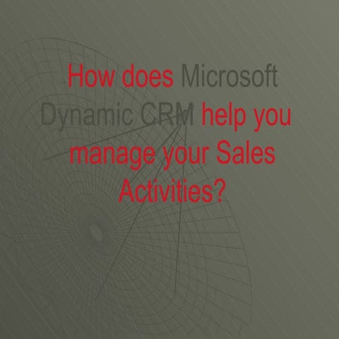 Microsoft Dynamic CRM