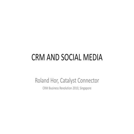Crm and social media