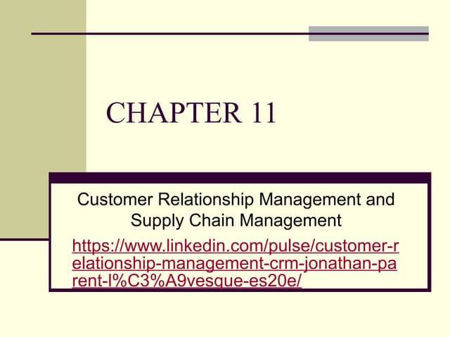 business information system CRM and Supply chain management .ppt