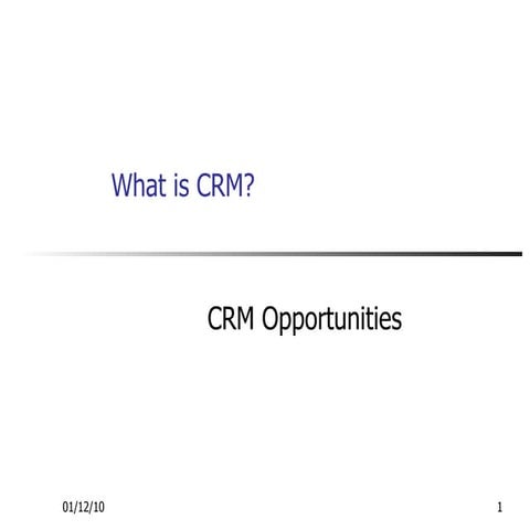 CRM Basics