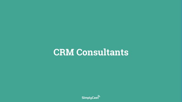 CRM Consultants Webinar