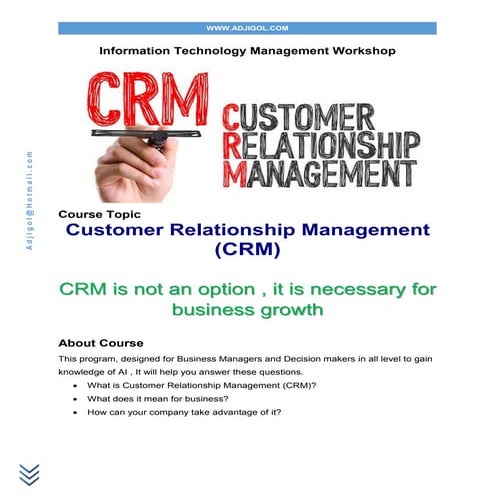 CRM course outlook