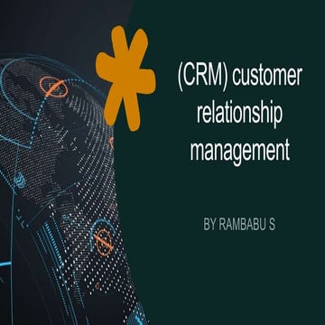 customer relationship management on marketing 