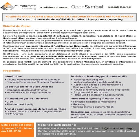 Crm e marketing nel retail