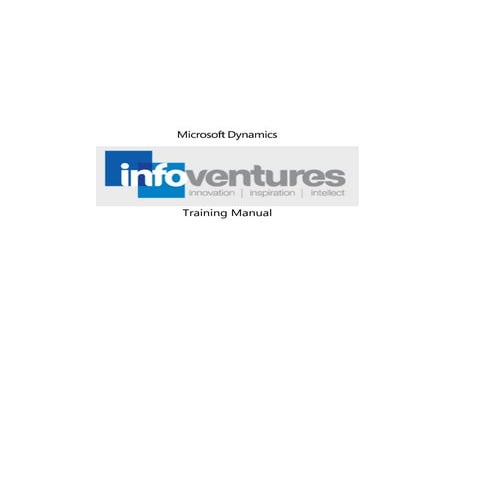 Crm infoventures manual