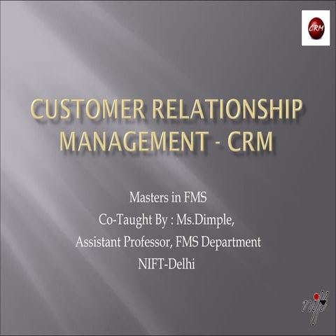 Crm Lecture2