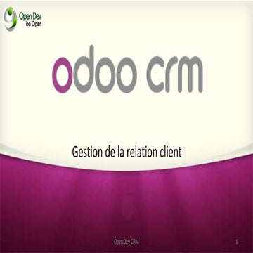 Crm odoo (OpenDev)