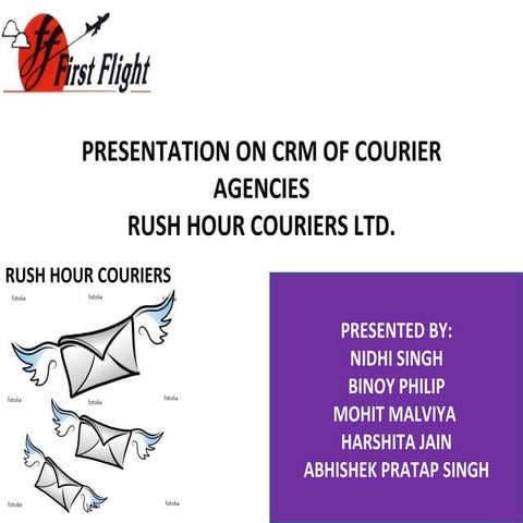 Crm of courier agency