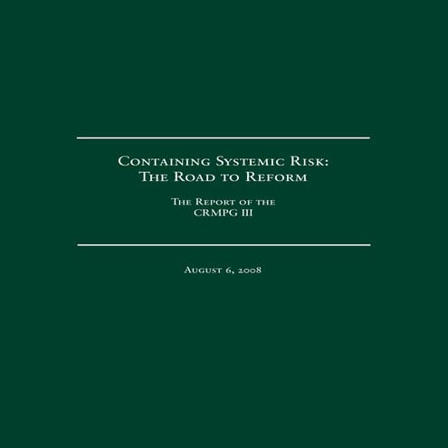 Counterparty Risk Management Policy Group