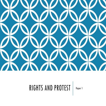 Revision notes for Civil Rights Movement