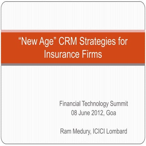 New Age Trends in CRM in Insurance Industry