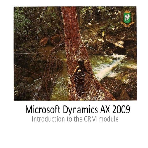 Microsoft Dynamics AX 2009 CRM training