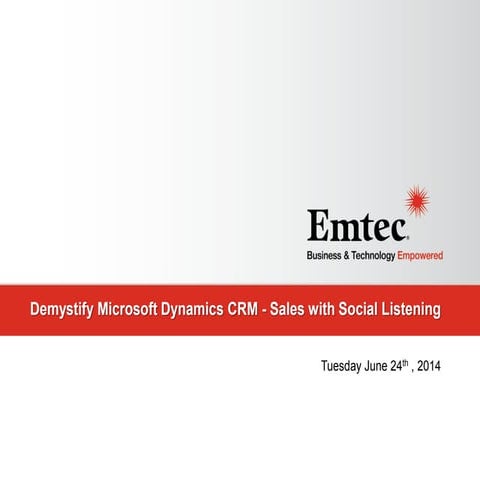 Crm trilogy webinar day 1 sales with social listening