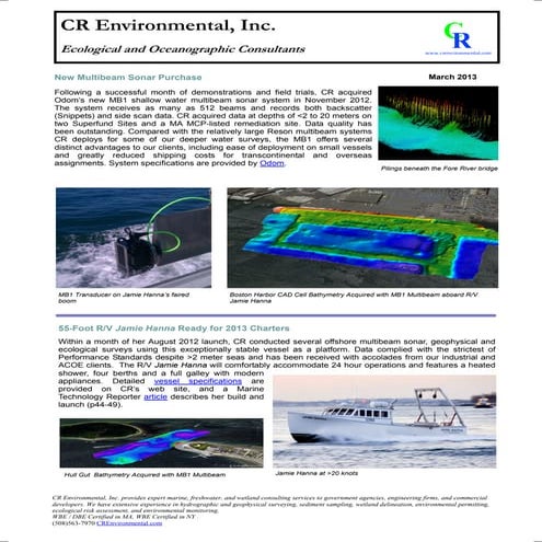 March 2013 Newletter