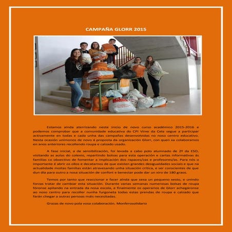 Crónica campaña glorr 2015