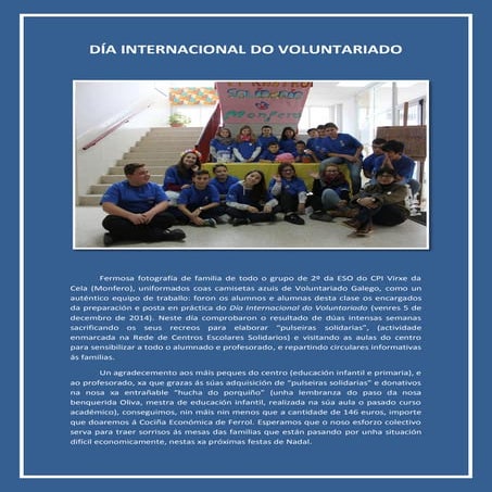 Crónica celebración día do voluntariado