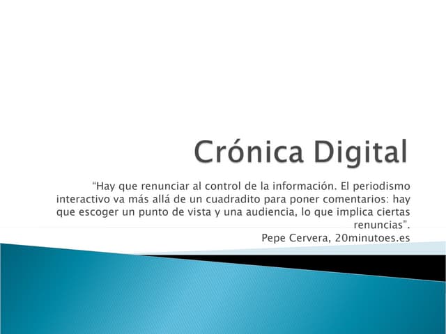 Crónica digital