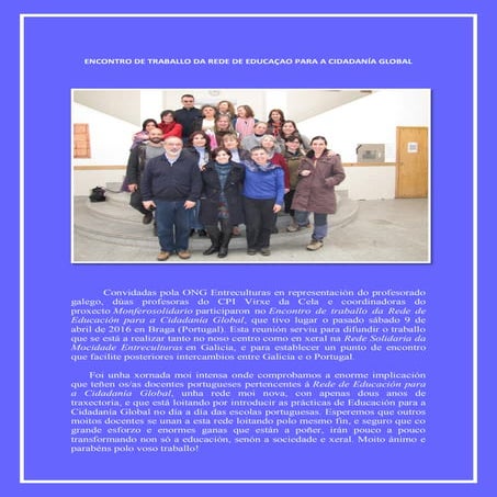 Crónica encontro traballo ecg braga