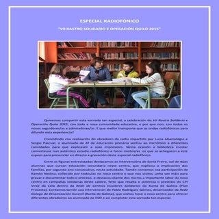 Crónica especial radiofónico