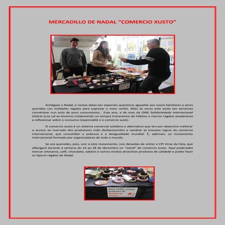 Crónica mercadillo de nadal