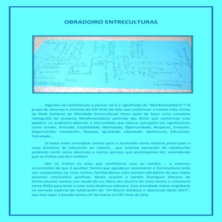 Crónica obradoiro entreculturas