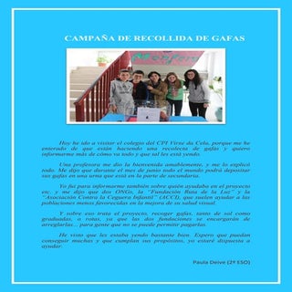 Crónica paula deive campaña recogid...