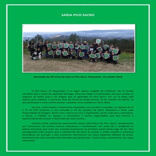 Crónica saída pico sacro