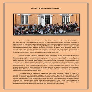 Crónica visita á cociña económica d...