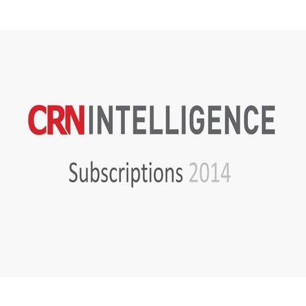 CRN Intelligence Subscription Package