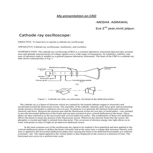 cathode ray oscilloscope &function generator