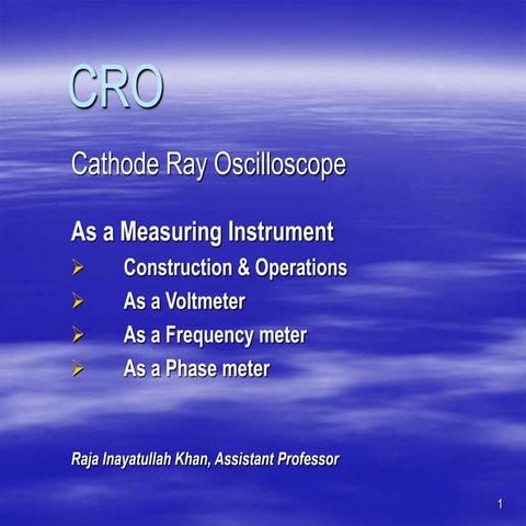 Cathode Ray Oscilloscope