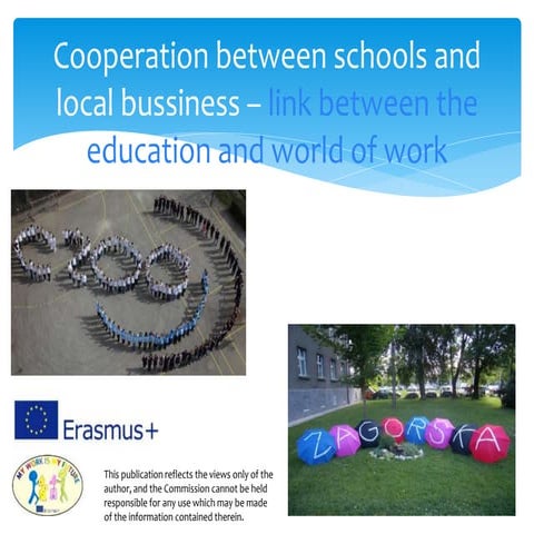 Cro   prezentacija cooperation between school and local comunity