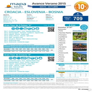 Croacia + eslovenia + bosnia